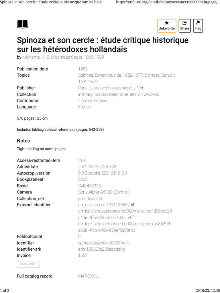 spinoza-et-son-cercle-tude-critique-historique-sur-les-h-t-rodoxes