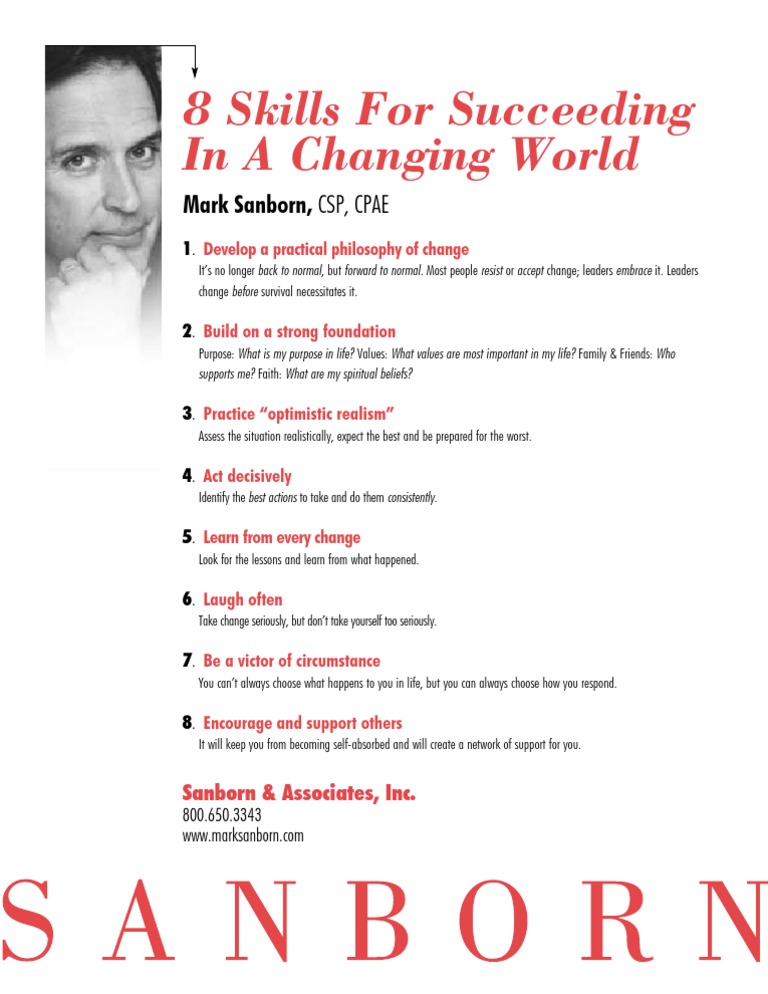 8 Skills for Embracing Change | PDF | Career & Growth | Lifestyle