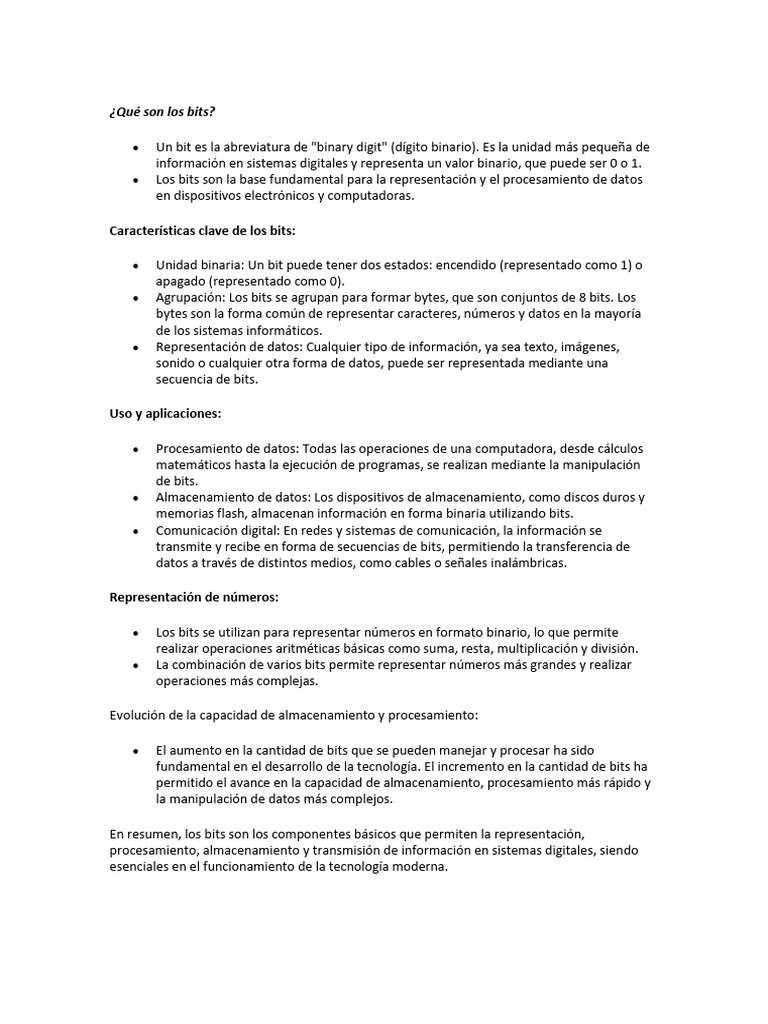 Qu son los bits descargar gratis pdf poco almacenamiento de