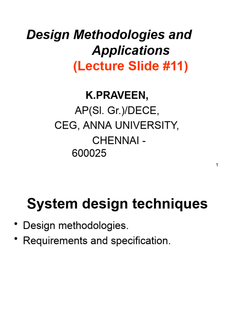 Design Methodologies and Applications | PDF | Software Development ...