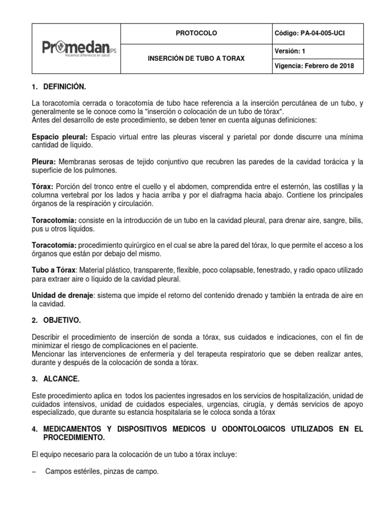 Pa 04 005 uci insercion de tubo a t rax 2 pdf medicina clinica