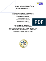Manual Operacion y Mantenimiento Hidrosanitario - CSJ-Sta. Tecla - V.1.3