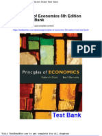 Principles of Economics 5th Edition Frank Test Bank