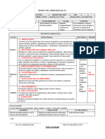 ESQUEMA DE SESION DE APRENDIZAJE, Jhon Walter Chura Ttito