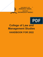 College of Law and Management Studies Handbook