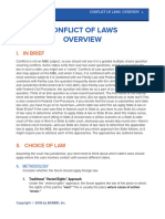 Conflicts of Law Overview