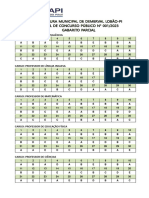 Gabarito Parcial Da Prova Objetiva Dermeval