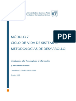 ITIC - Modulo 7 - Ciclo de Vida, Metodologías de Desarrollo