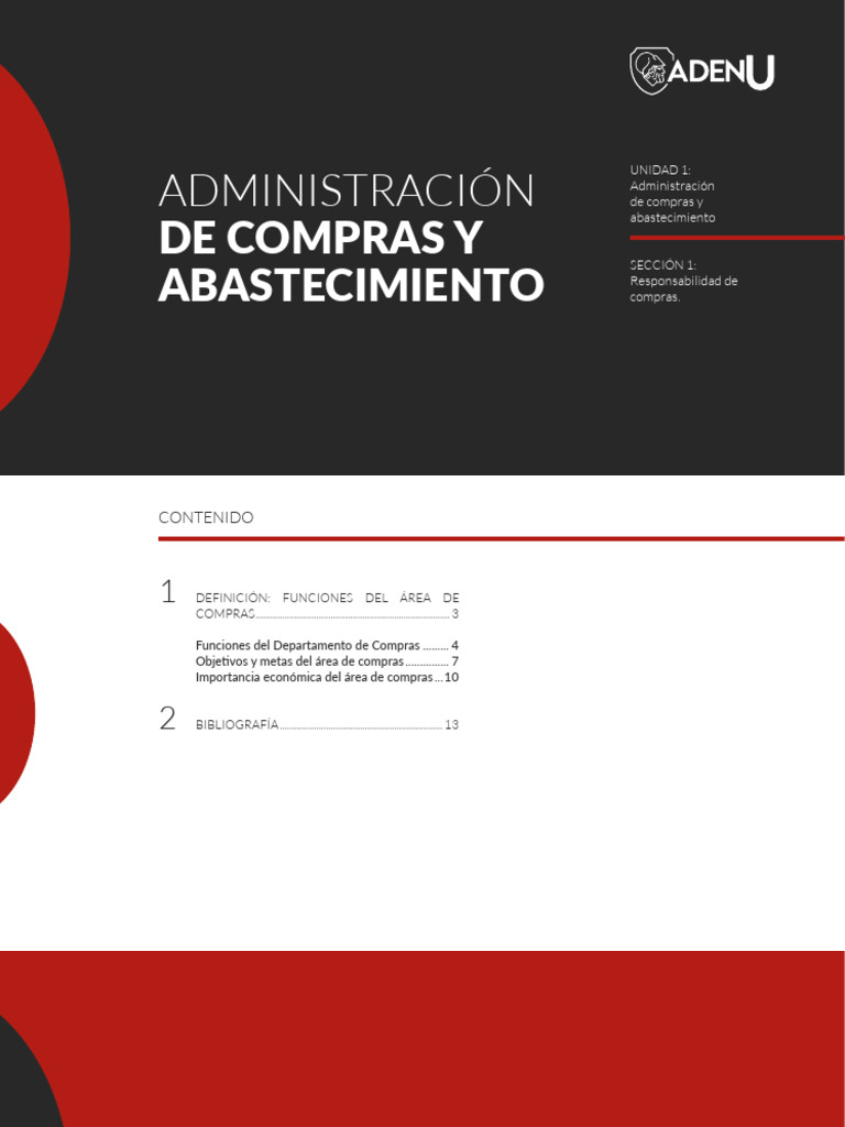 Funciones Clave en Compras y Abastecimiento | PDF | Business | Calidad ...