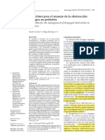 Algoritmo para El Manejo de La Obstrucción Laríngea en Pediatría