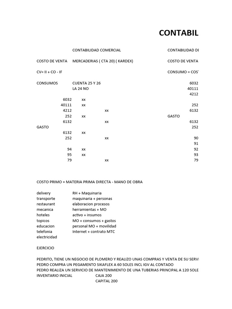 Contabilidad De Servicios Pdf