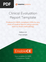SAMPLE-Mantra Systems-Clinical Evaluation Report Template-Edition ...