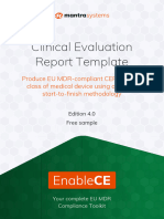 SAMPLE-Mantra Systems-Clinical Evaluation Report Template-Edition 4.0