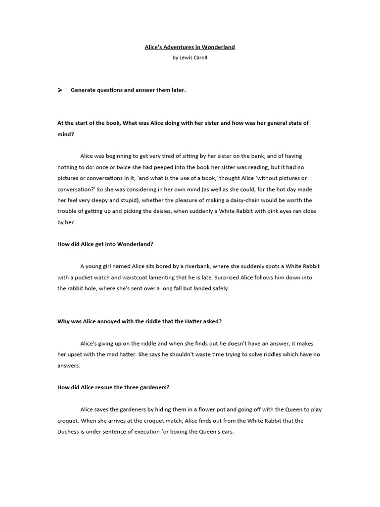 Generate Questions | PDF | Huckleberry Finn | Adventures Of Huckleberry ...