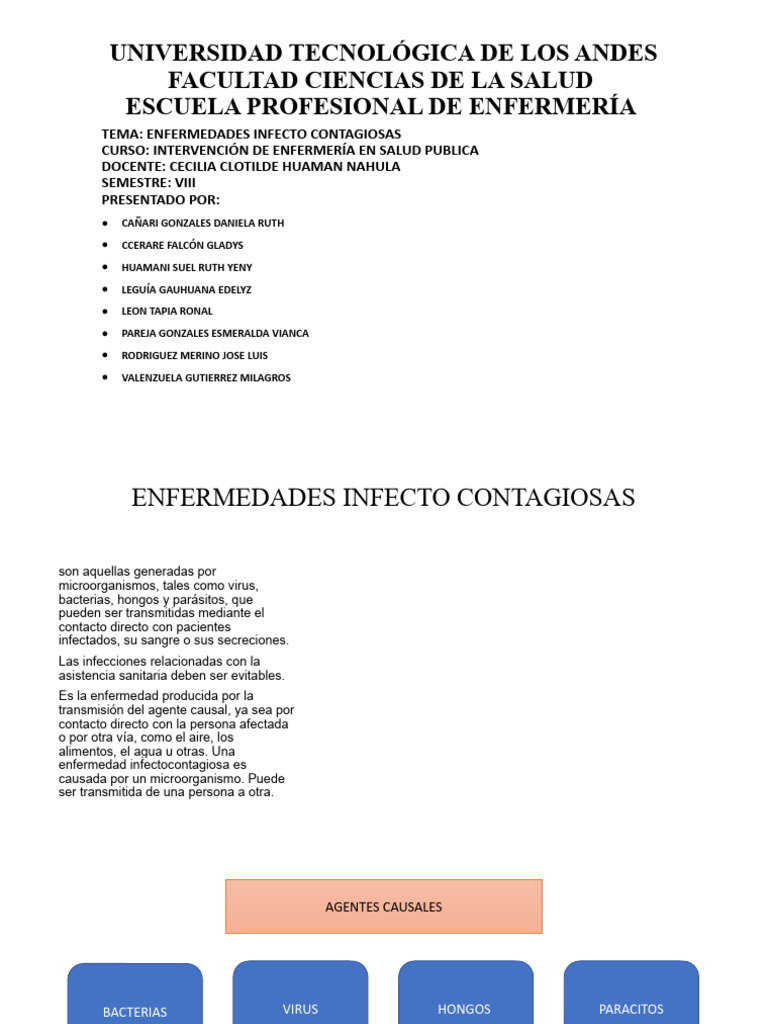 Enfermedades Infecto Contagiosa | PDF | Infección | Patógeno