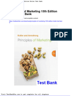 Principles of Marketing 15th Edition Kotler Test Bank