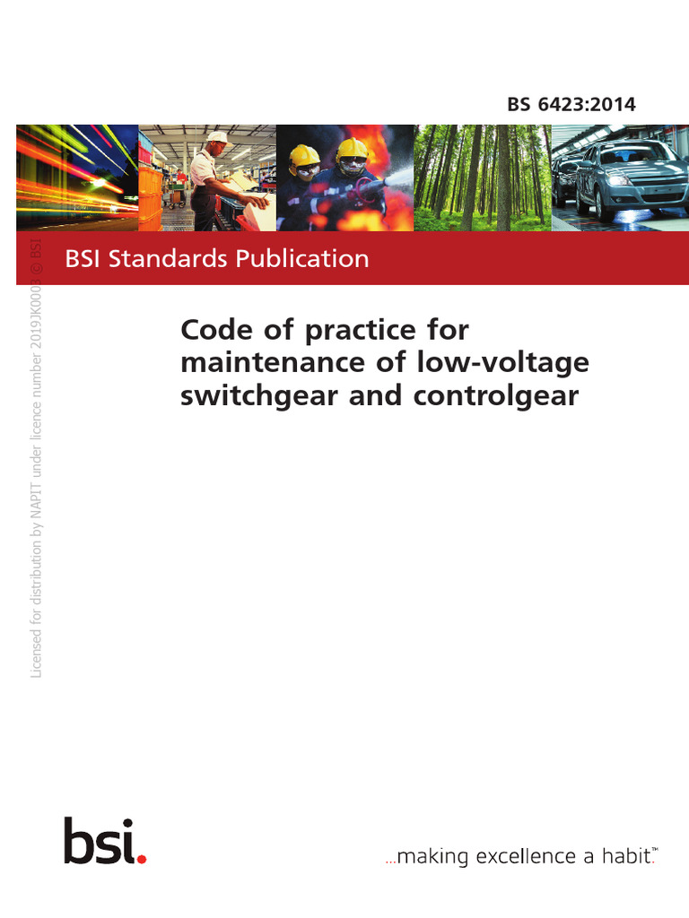 Code of Practice For Maintenance of Low-Voltage Switchgear and ...