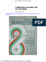 Principles of Marketing Canadian 8th Edition Kotler Test Bank