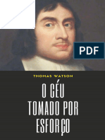 O Céu Tomado Por Esforço - Thomas Watson