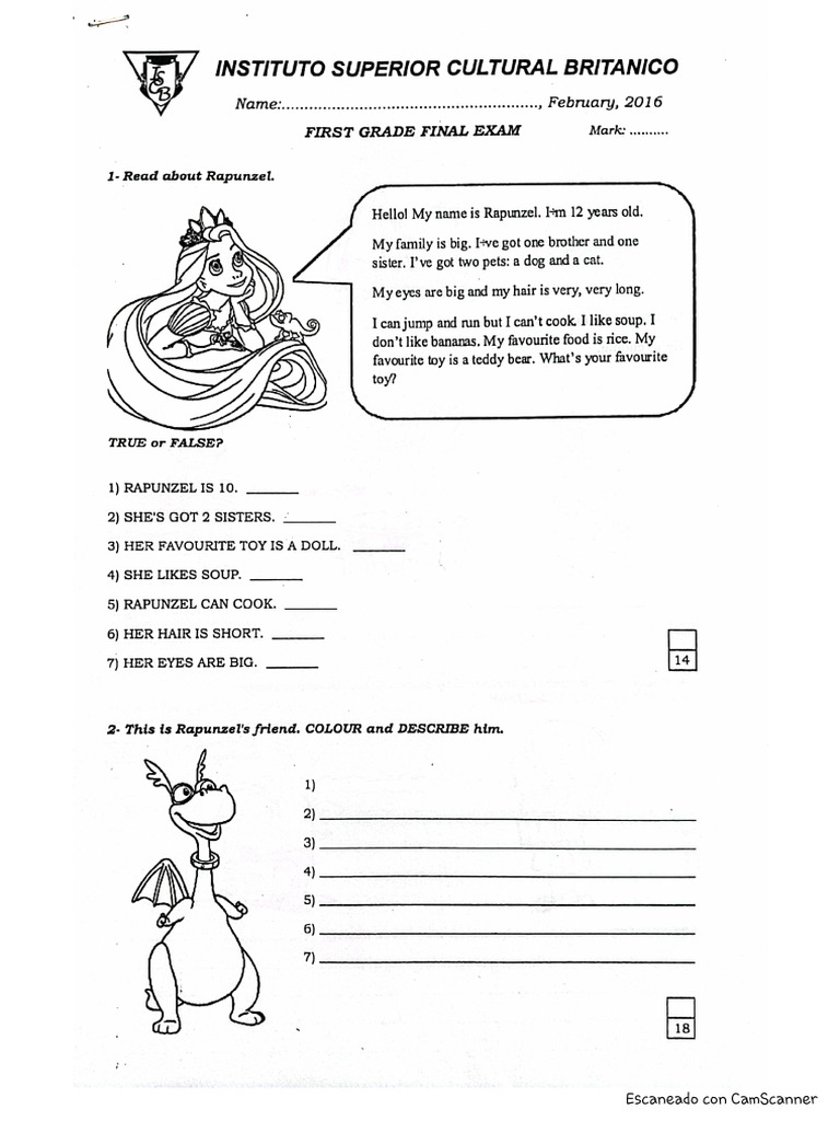 English language visual data 2