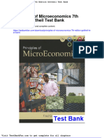 Principles of Microeconomics 7th Edition Gottheil Test Bank