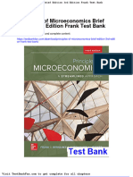 Principles of Microeconomics Brief Edition 3rd Edition Frank Test Bank