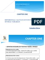 APPLIED MATHEMATICS II (Chapter One Plus) PPT Complete