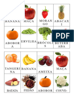 Bingo de Frutas e Legumes