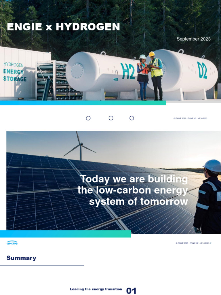 ENGIE H2 SlideDeck | PDF | Hydrogen Economy | Renewable Energy