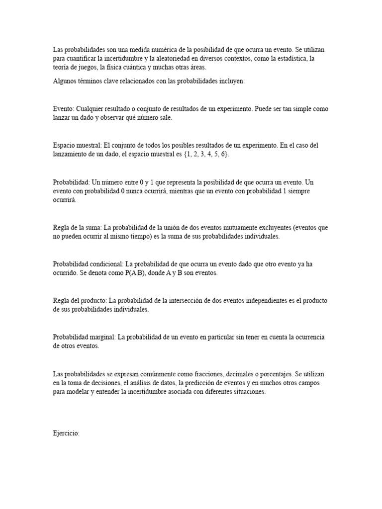 Probabilidades pdf probabilidad conceptos matem ticos
