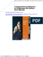 Principles of Organizational Behavior Realities and Challenges 6th Edition Quick Solutions Manual