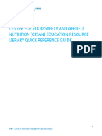 CFSAN EPublication Ordering System Reference Guide