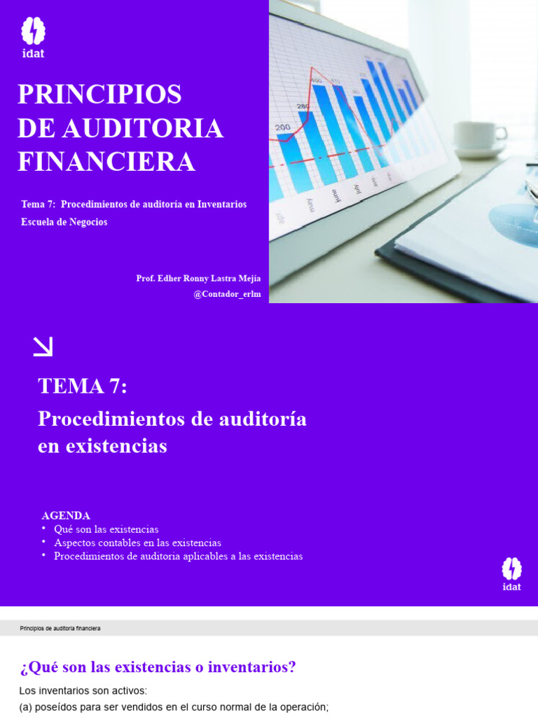 Tema 8 Procedimientos De Auditoría F En Inventarios Pdf Auditoría