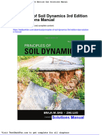 Principles of Soil Dynamics 3rd Edition Das Solutions Manual