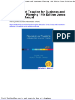 Principles of Taxation For Business and Investment Planning 14th Edition Jones Solutions Manual