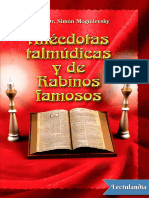 Anecdotas Talmudicas y de Rabinos Famosos - Simon Moguilevsky