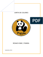 Carta Colores de Hilos Rosace Panda