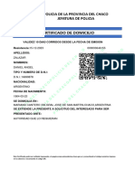 Validez 10 Dias Corridos Desde La Fecha de Emision Resistencia:15-12-2023 Apellidos