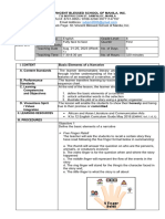 Learning Plan English 8 First Quarter