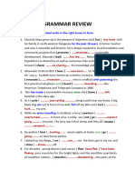 Bac Grammar Review 2022 Correction