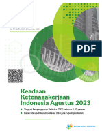 Keadaan Ketenagakerjaan Indonesia Agustus 2023
