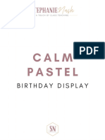 Editable Birthday DIsplay