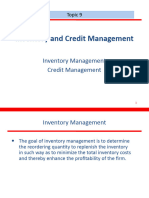 Topic 9 Inventory and Credit Management