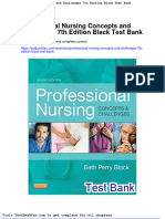Professional Nursing Concepts and Challenges 7th Edition Black Test Bank
