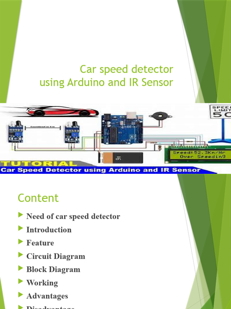 Arduino Car Speed Detector Project | PDF | Sensor | Arduino