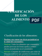 Clasificaciã N de Los Alimentos 2