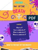Presentacion Dia de Muertos Ilustrado Glitter Morado