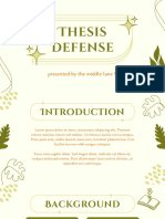 Green Aesthetic Thesis Defense Presentation
