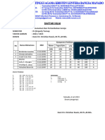 NILAI SEM IV - Penanaman Dan Pertumbuhan Gereja