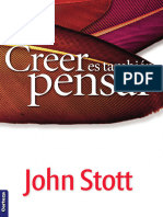 Libro - Creer Es Tambien Pensar (John Stott)